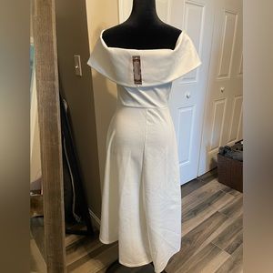 Off the shoulder ivory dress NWT Sz 14